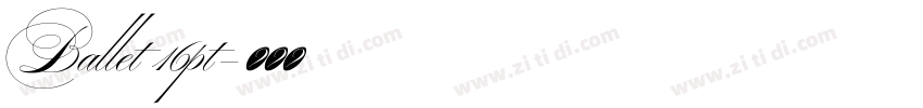 Ballet 16pt字体转换 Ballet 16pt字体转换